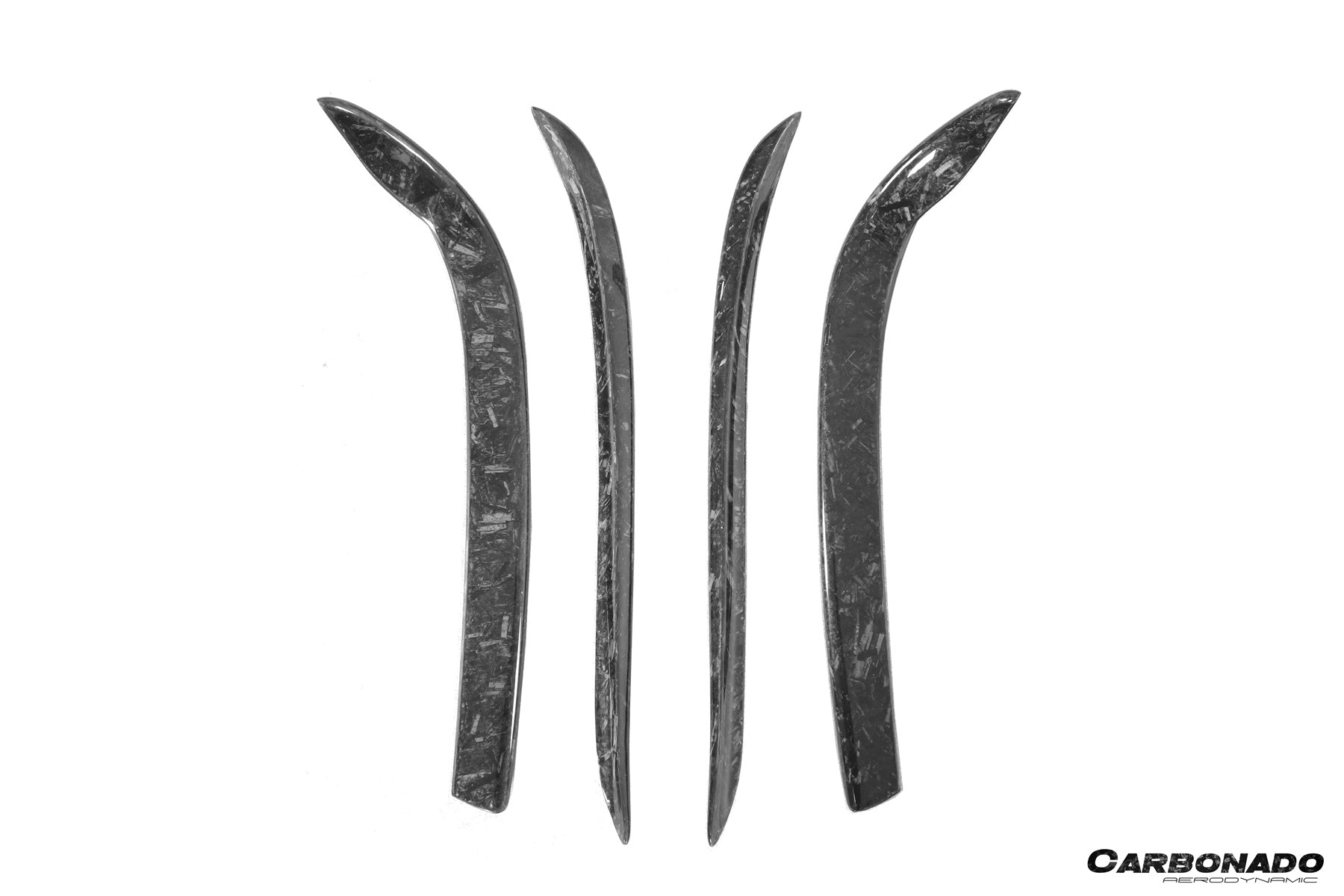 2016 - 2021 Tesla Model X SUV RZS Style Carbon Fiber Front Canards